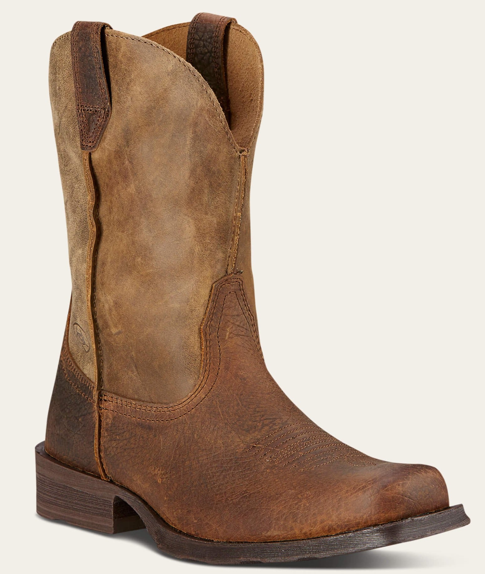 Men's Bomber Rambler Brown, Square Toe Pull-On Wellington Soft Toe Boot