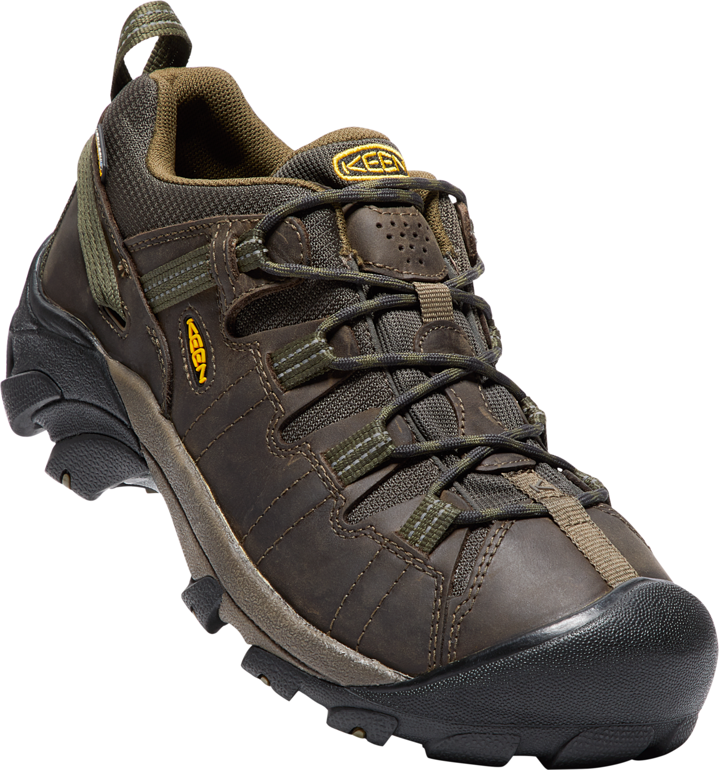 Men's Keen Targhee II Canteen/Dark Olive Hiker Waterproof Soft Toe Shoes