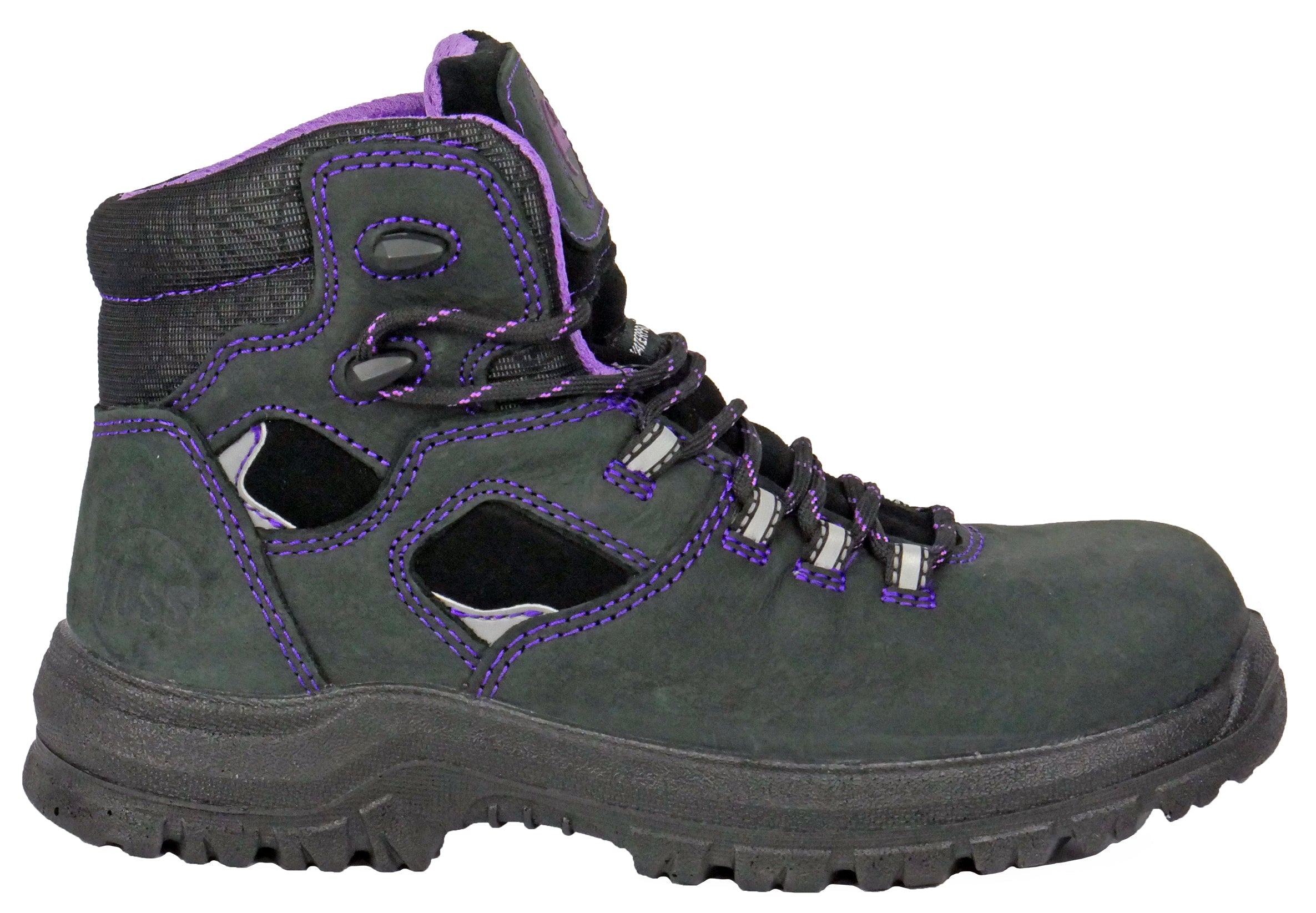 Lacy 6" Black/Purple Composite Toe 70120
