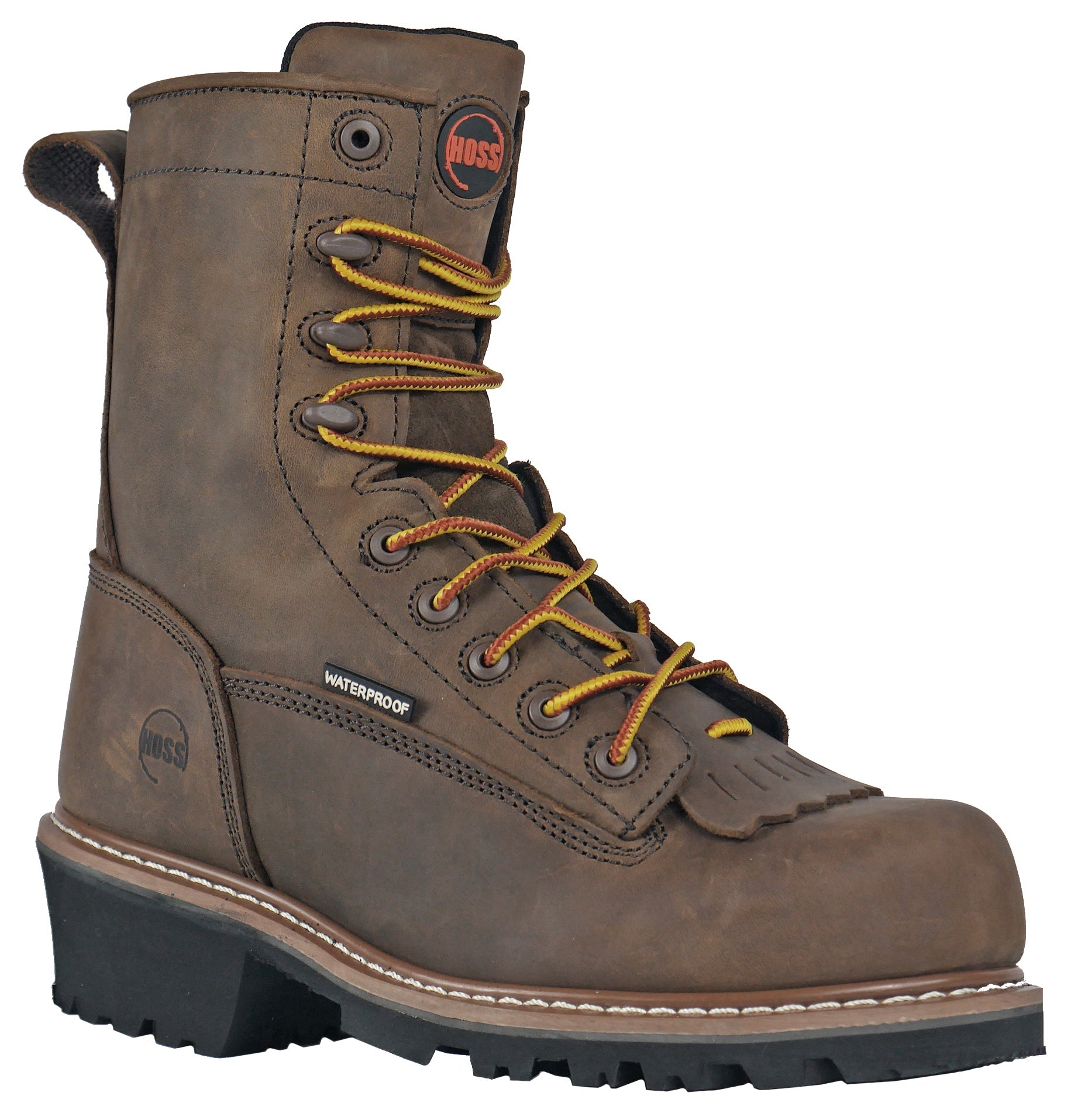 Cross Cut Kiltie Logger Brown Composite Toe 80715