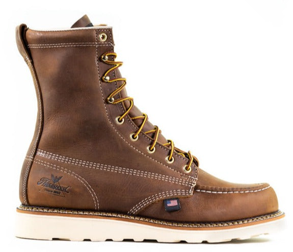 Men's Thorogood American Heritage 8" Trail Crazy Horse Moc Toe Maxwear Wedge (U.S.A.)