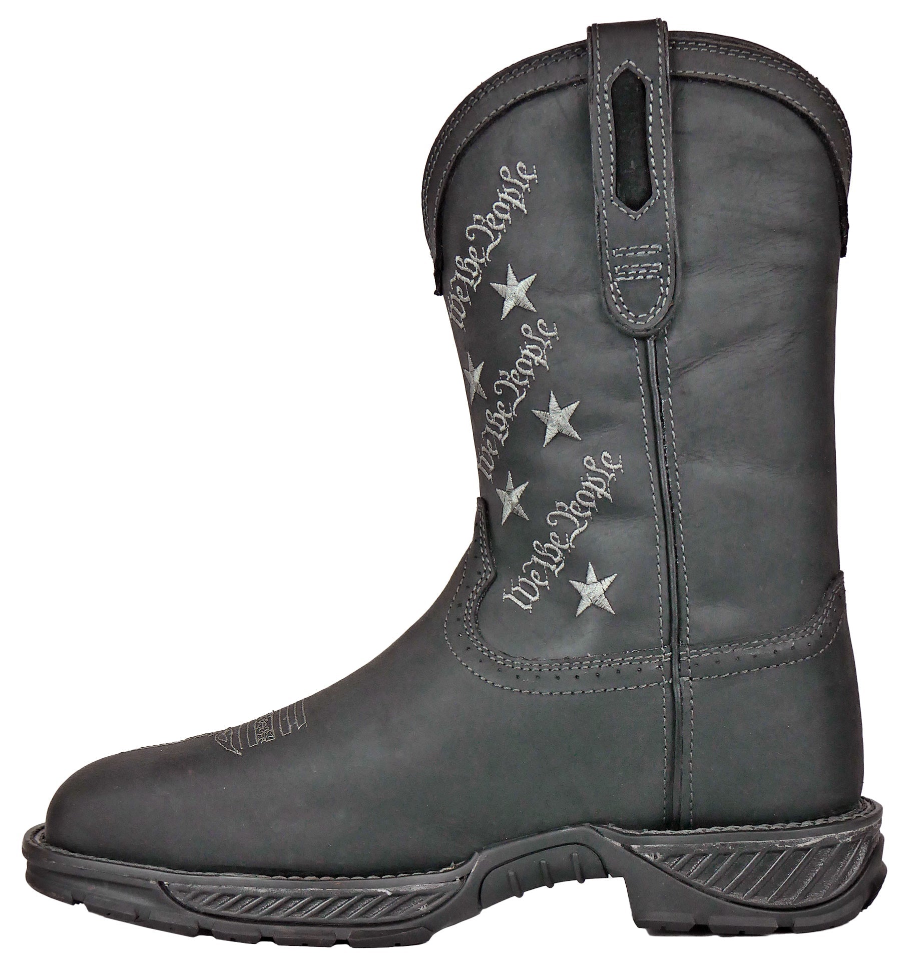 We The People Black Pull-On Western Composite Toe 90123