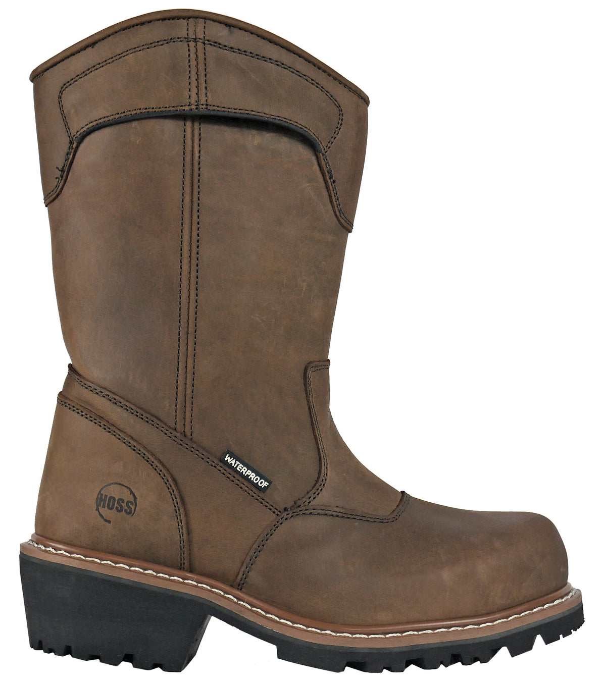 Buford Logger Brown Pull On Composite Toe 90211