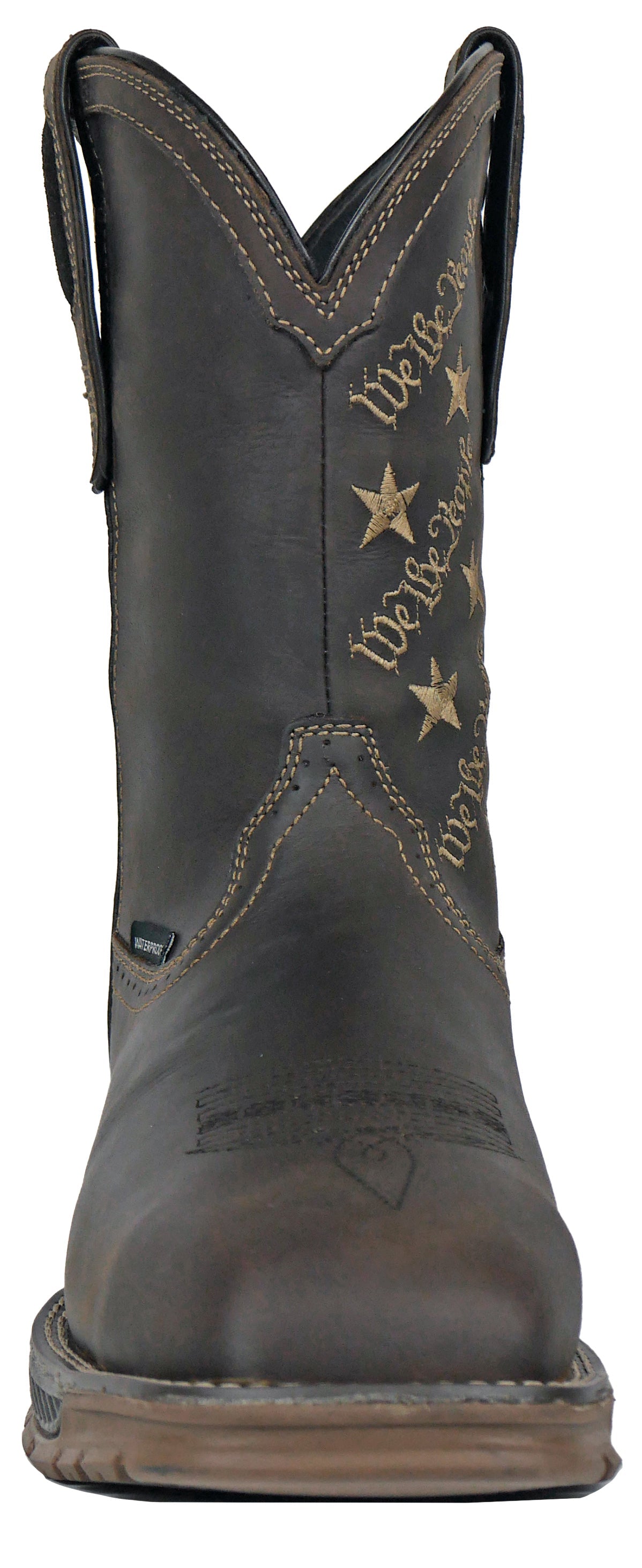 We The People Brown Pull-On Western Composite Toe 94023