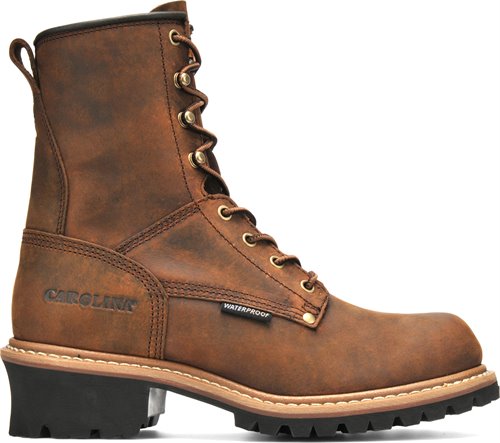 Men's Carolina Elm 8” Waterproof Logger Soft Toe Work Boot