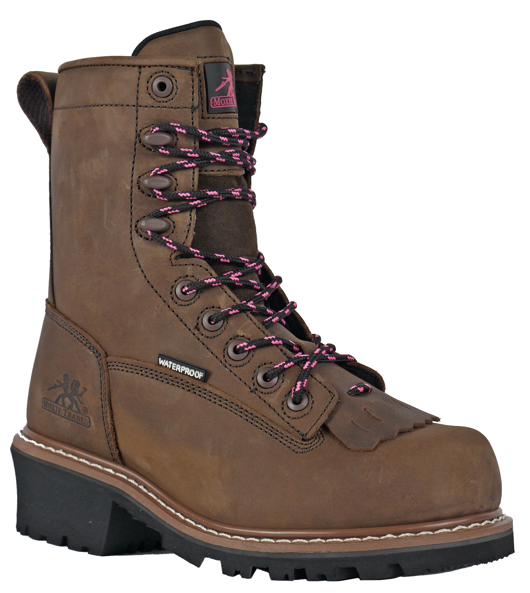 Women's Moxie Mareen Brown 8", EH, PR, WP, Logger Composite Toe Boot