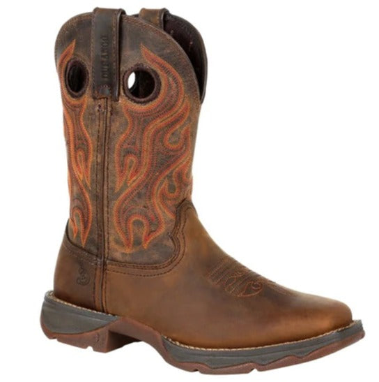 Women's Durango Rebel Trail Brown Western Pull On Soft Toe Boot