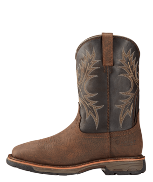 Men's Ariat Workhog Bruin, WP, EH, SR, Pull On Western Square Soft Toe Boot