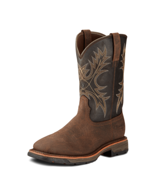 Men's Ariat Workhog Bruin, WP, EH, SR, Pull On Western Square Soft Toe Boot