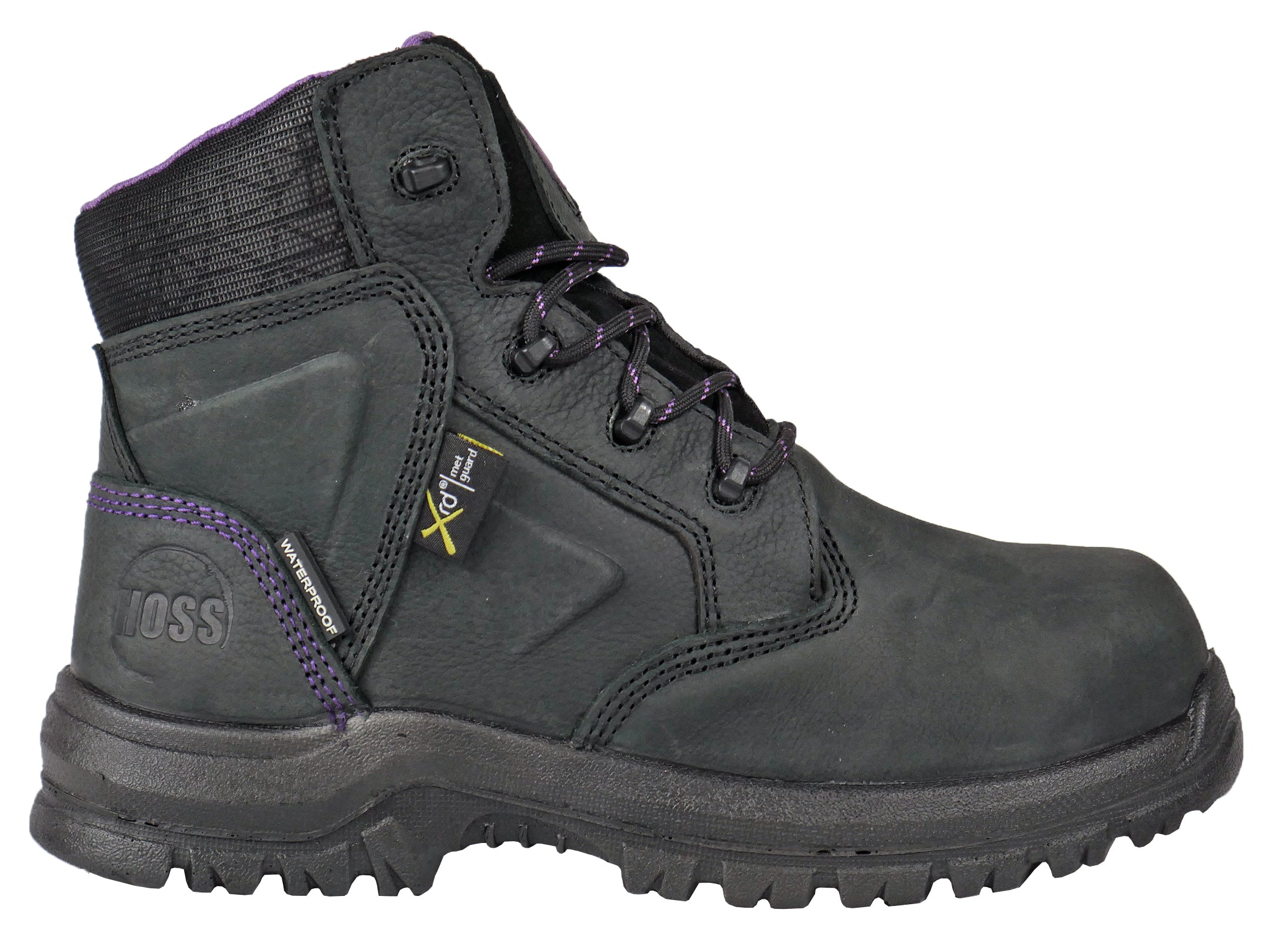 Women's Hoss 6" Lacy Black, PR, SR, EH, Met-Guard Composite Toe Boot