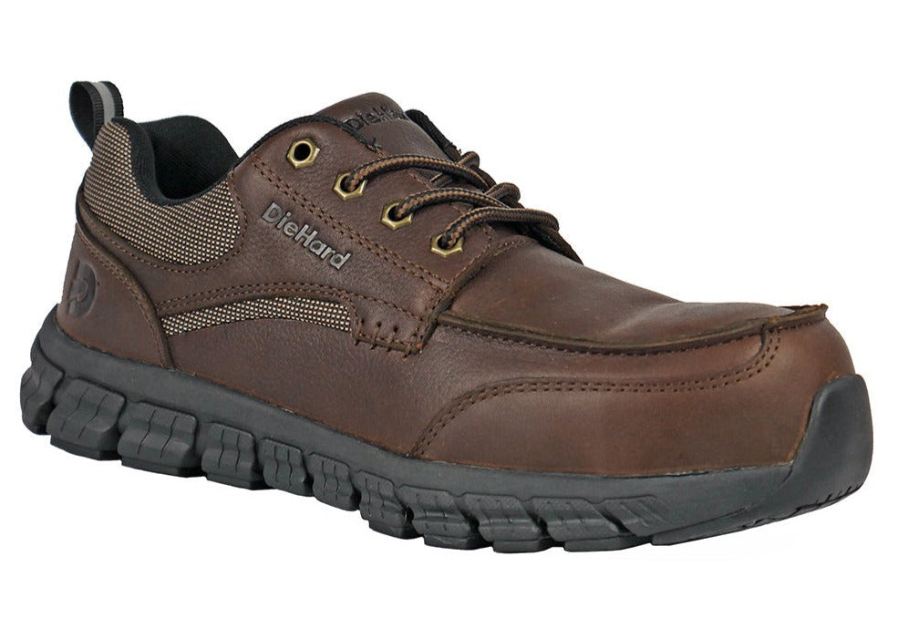 Men's DieHard Sunbird Brown, EH, SR, Oxford Composite Toe Shoe