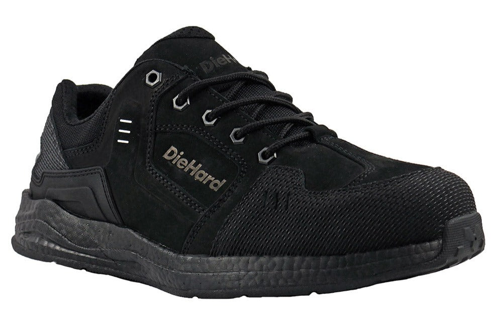 Men's DieHard Torrent Black, EH, SR, Athletic Soft Toe Shoe