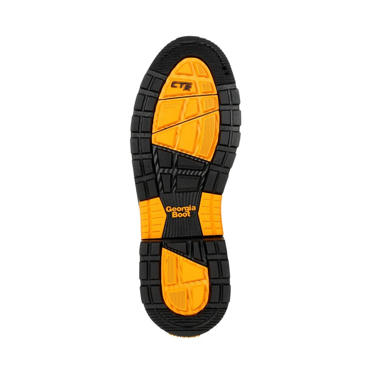 Georgia Boot Herren Carbo-Tec LTX – 20,3 Cm Arbeitssstiefel, Wasserdicht, Braun, Mit Stahlkappe (weiche Zehen)