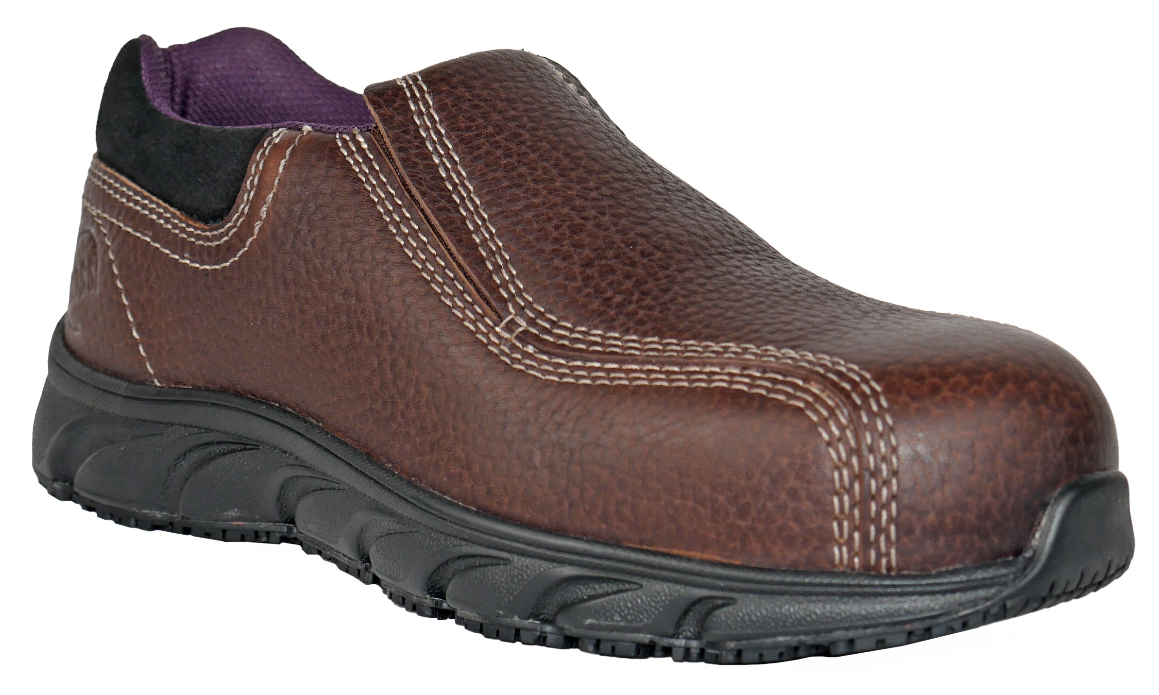 Transfer SD Brown Womens Composite Toe Slip-On 30205