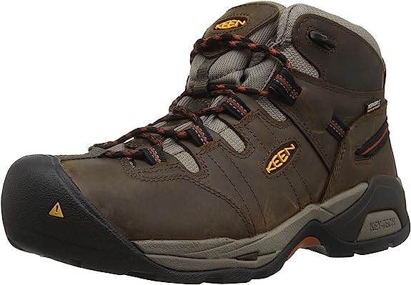 Men's Keen Utility Brown Detroit XT, EH, WP SR, Mid Hiker Soft Toe Boo