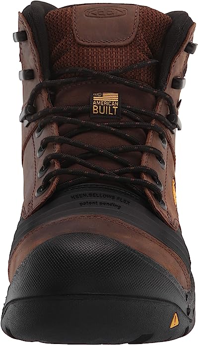 Men's 6" Keen Utility Dark Earth Portland, EH, WP, Carbon-Fiber Toe Boot (U.S.A. Built)