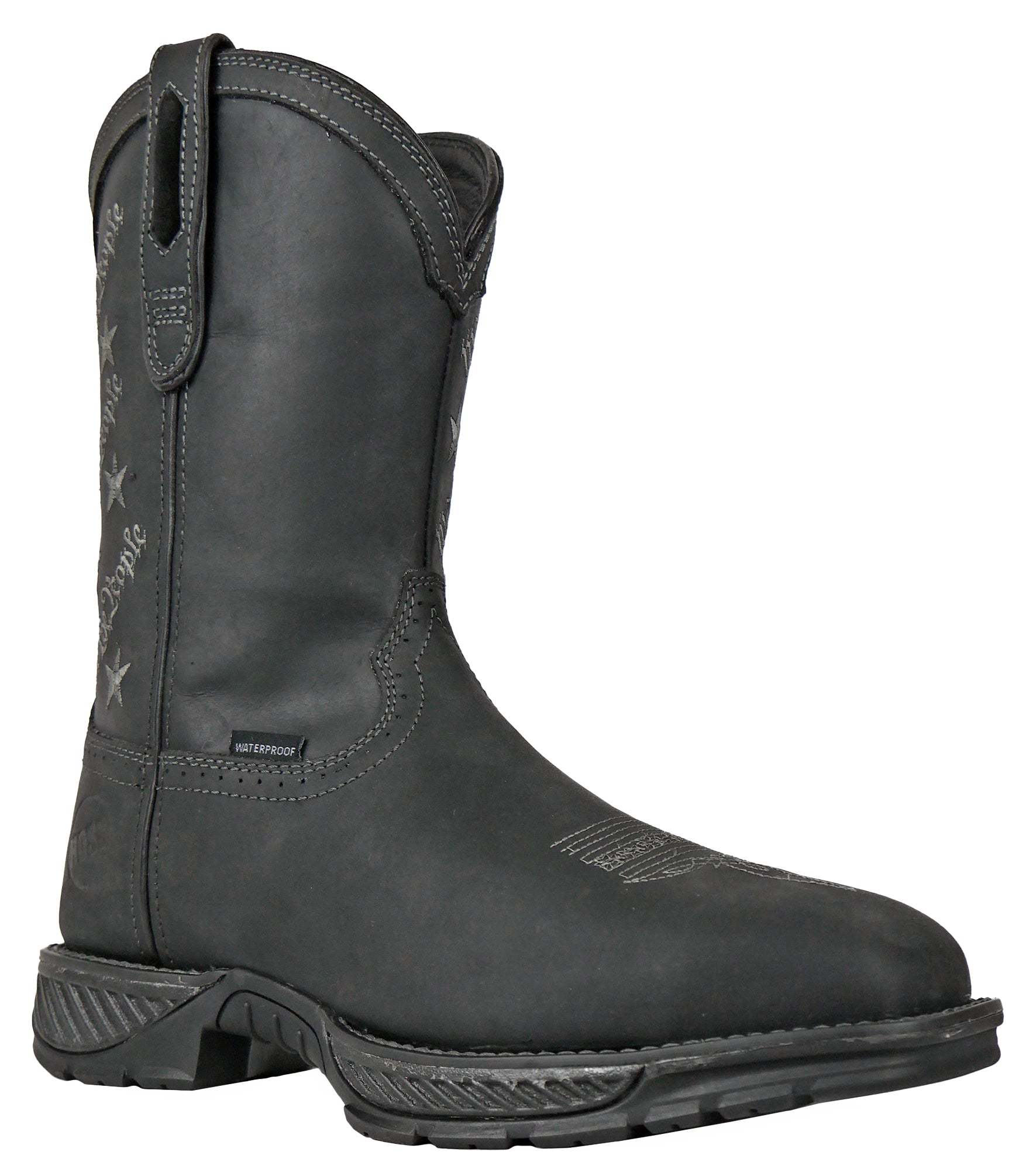 We The People Black Pull-On Western Composite Toe 90123