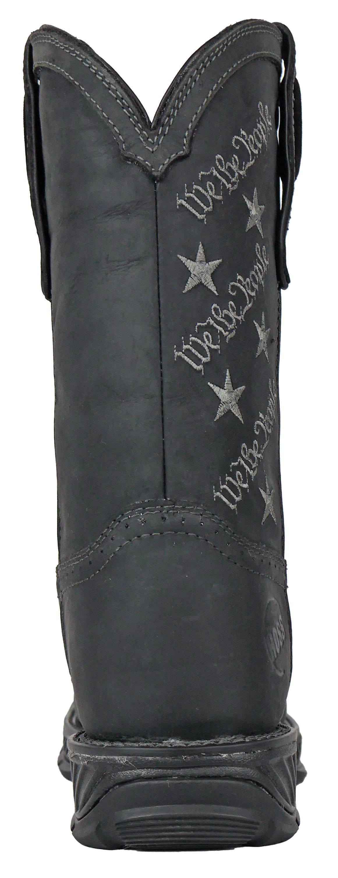We The People Black Pull-On Western Composite Toe 90123