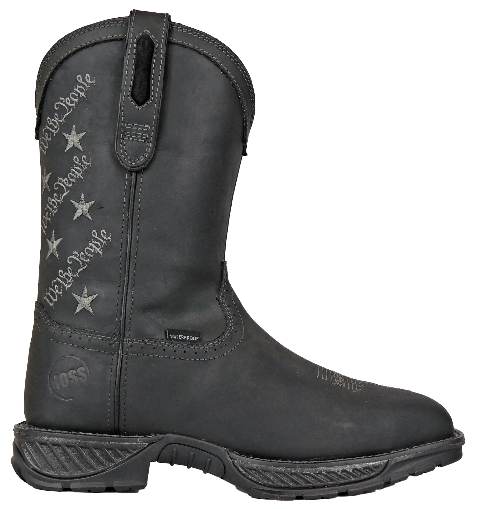 We The People Black Pull-On Western Composite Toe 90123