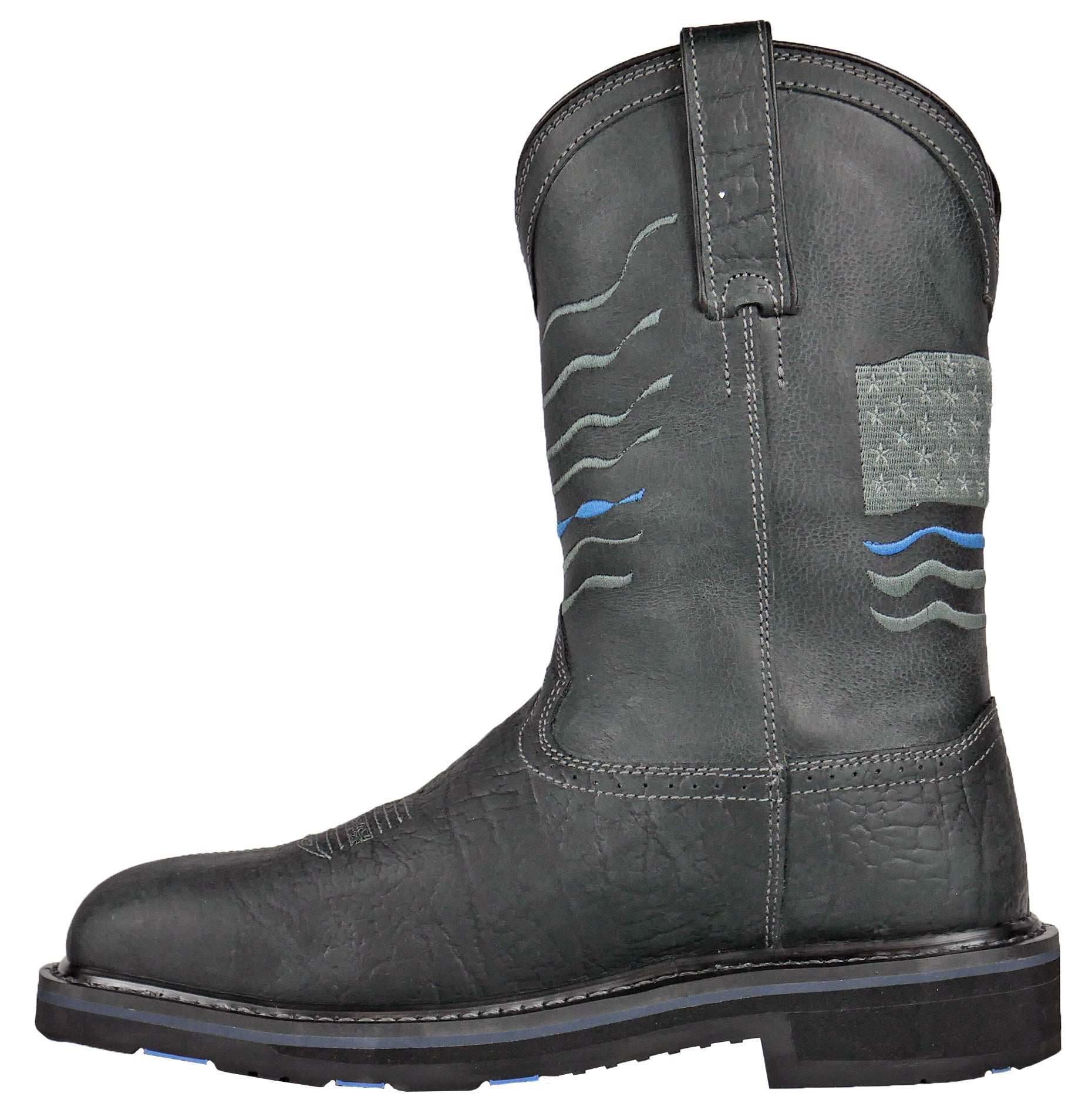 Rushmore Black Pull-On Patriotic Charcoal Composite Toe 91065