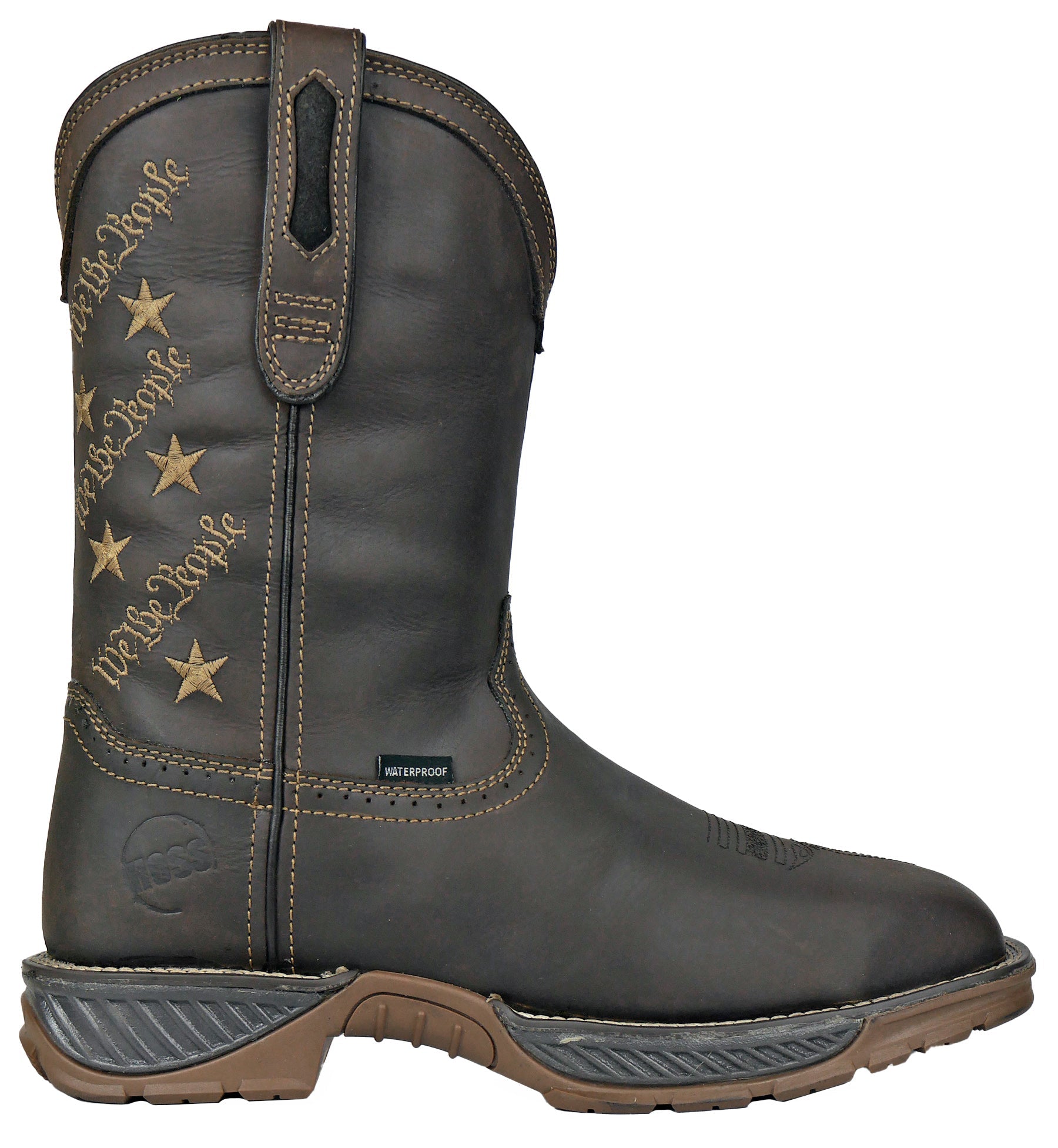We The People Brown Pull-On Western Composite Toe 94023