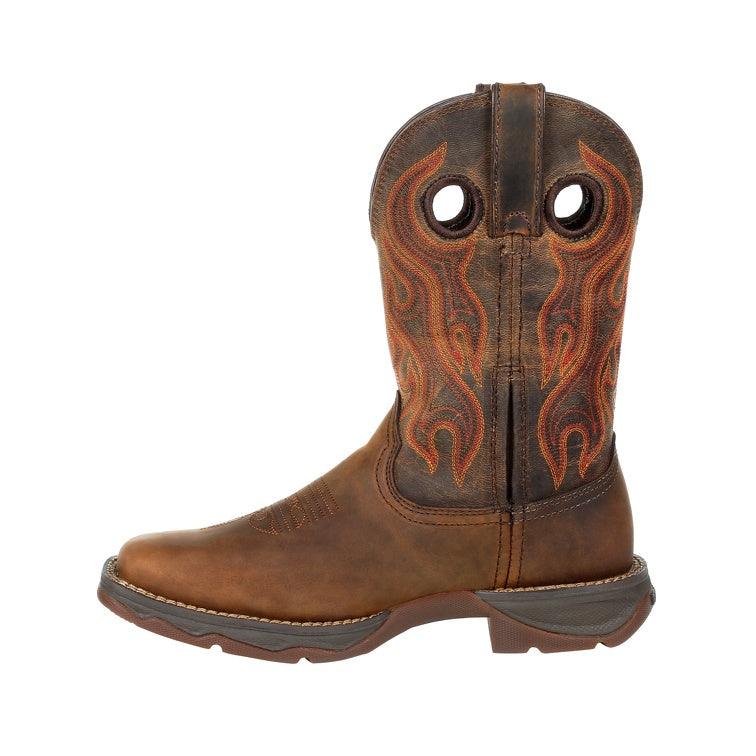 Women's Durango Rebel Trail Brown Western Pull On Soft Toe Boot