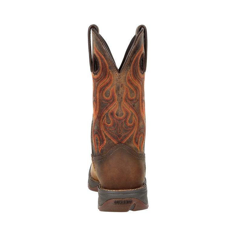 Durango Rebel Waterproof - Stivali Western Da Uomo In Pelle, Impermeabili, Tacco Piatto