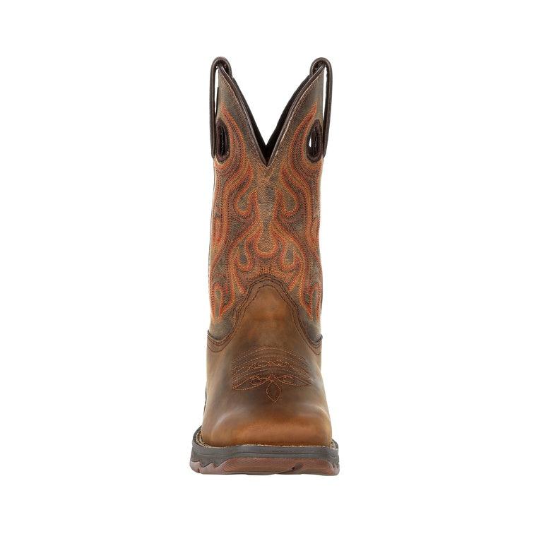 Women's Durango Rebel Trail Brown Western Pull On Soft Toe Boot