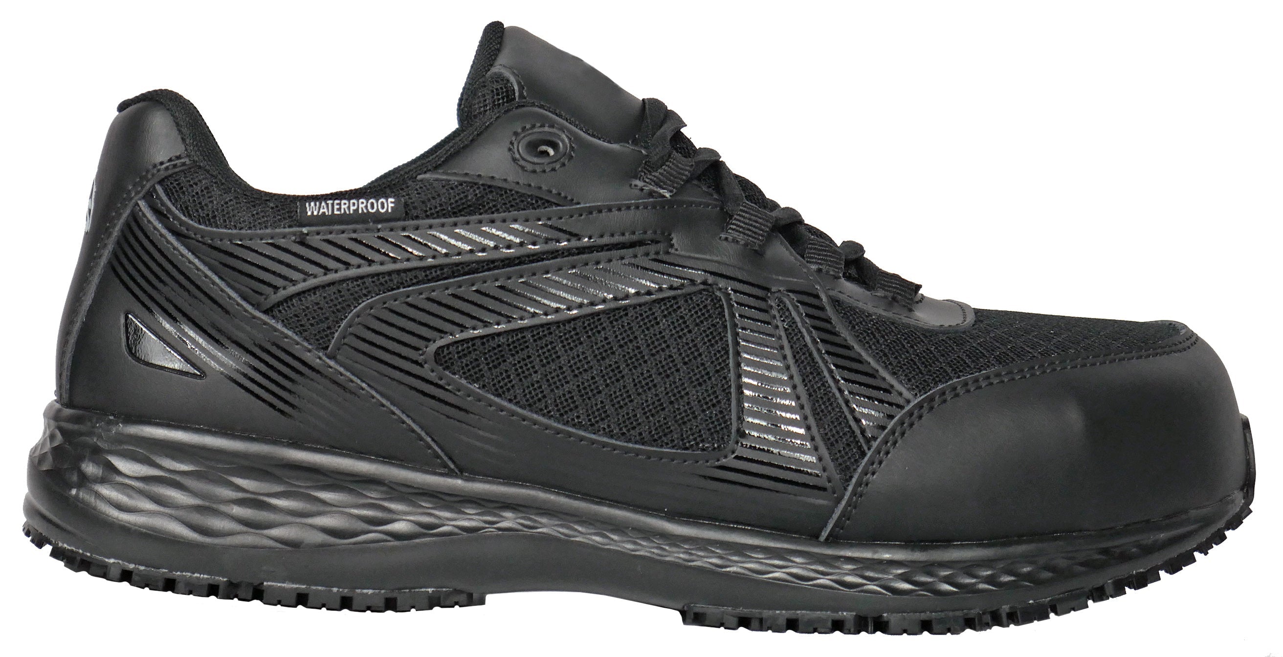 Men's Hoss Reno II Black, EH, SR, Athletic Composite Toe Shoe