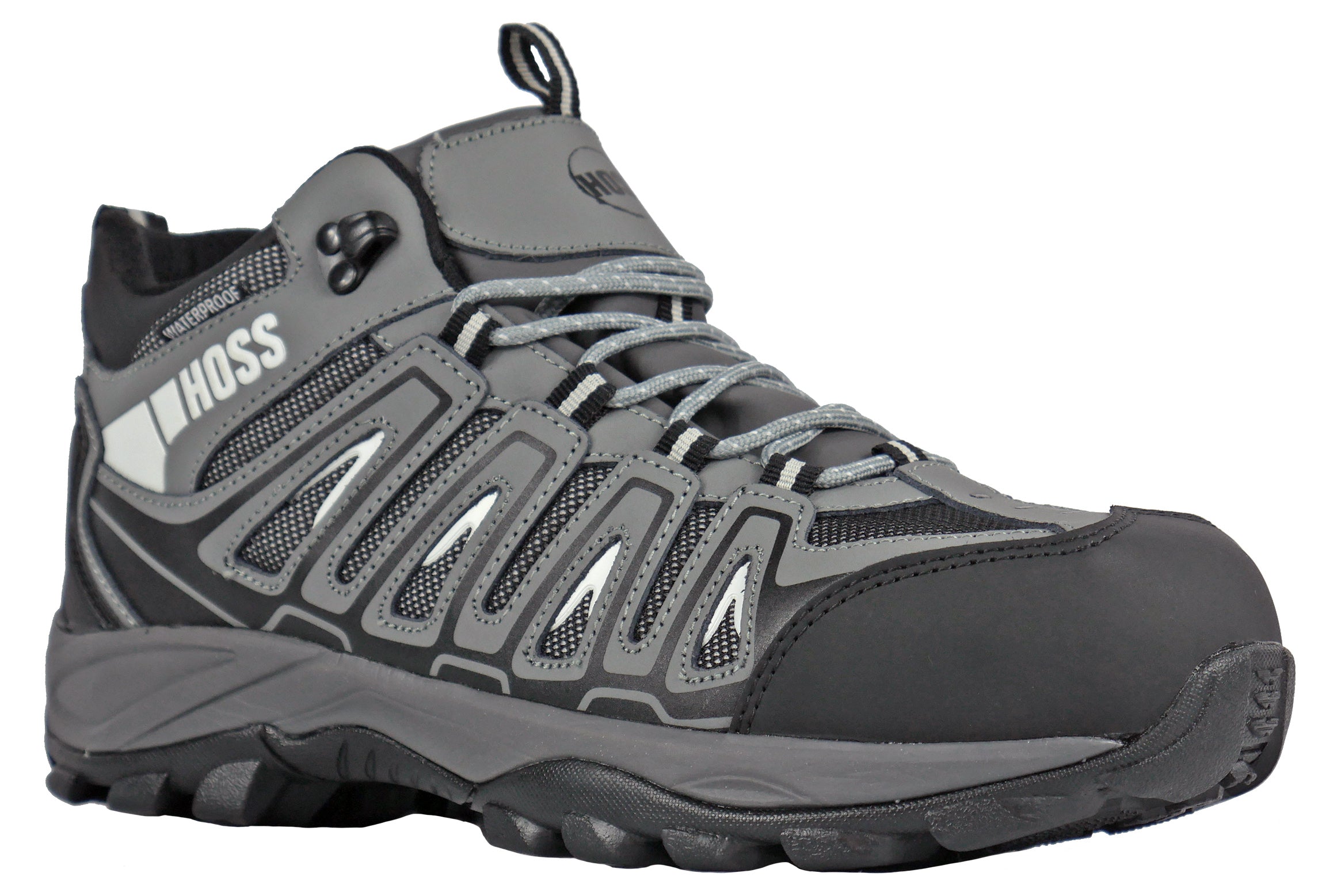 Men's Hoss Trail Grey, EH, WP, Hiker Composite Toe Shoe