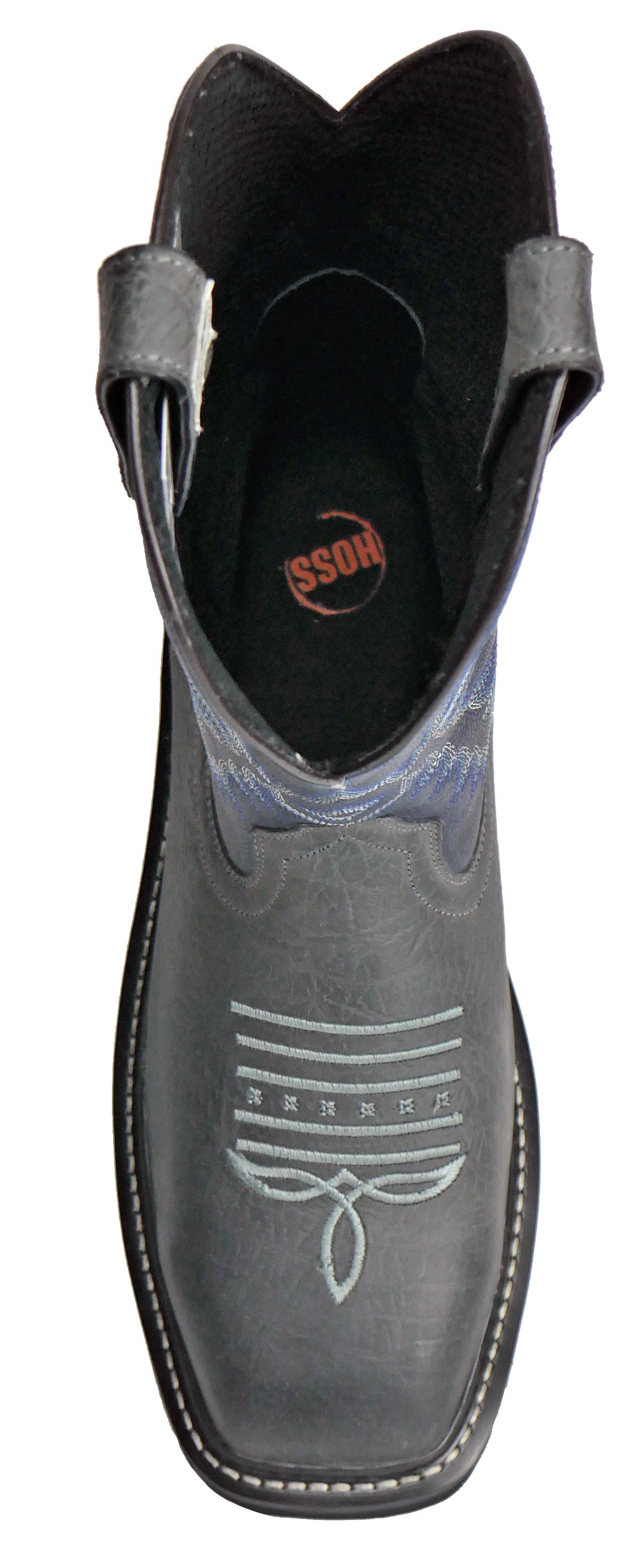 Men's Hoss Hunch Navy, EH, SR, Pull On Western Composite Toe Boot