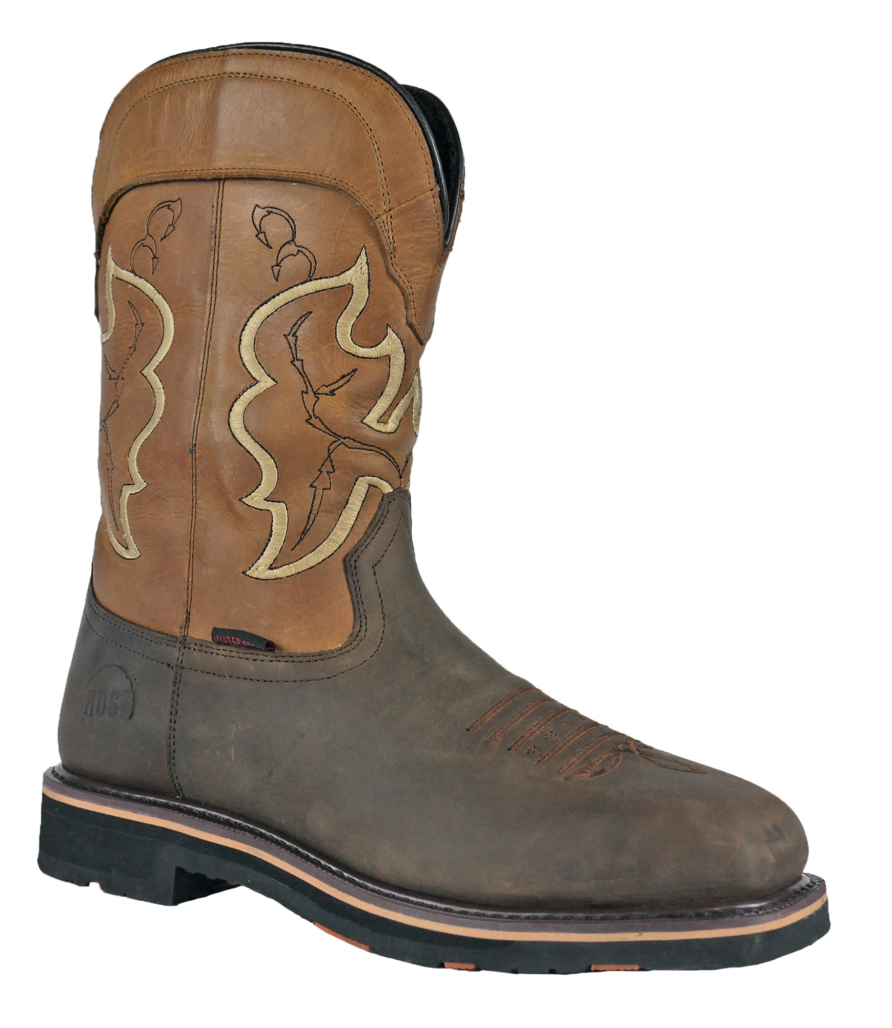 Men's Hoss Showdown Brown, EH, SR, WP, PR Pull On Western Composite Toe Boot