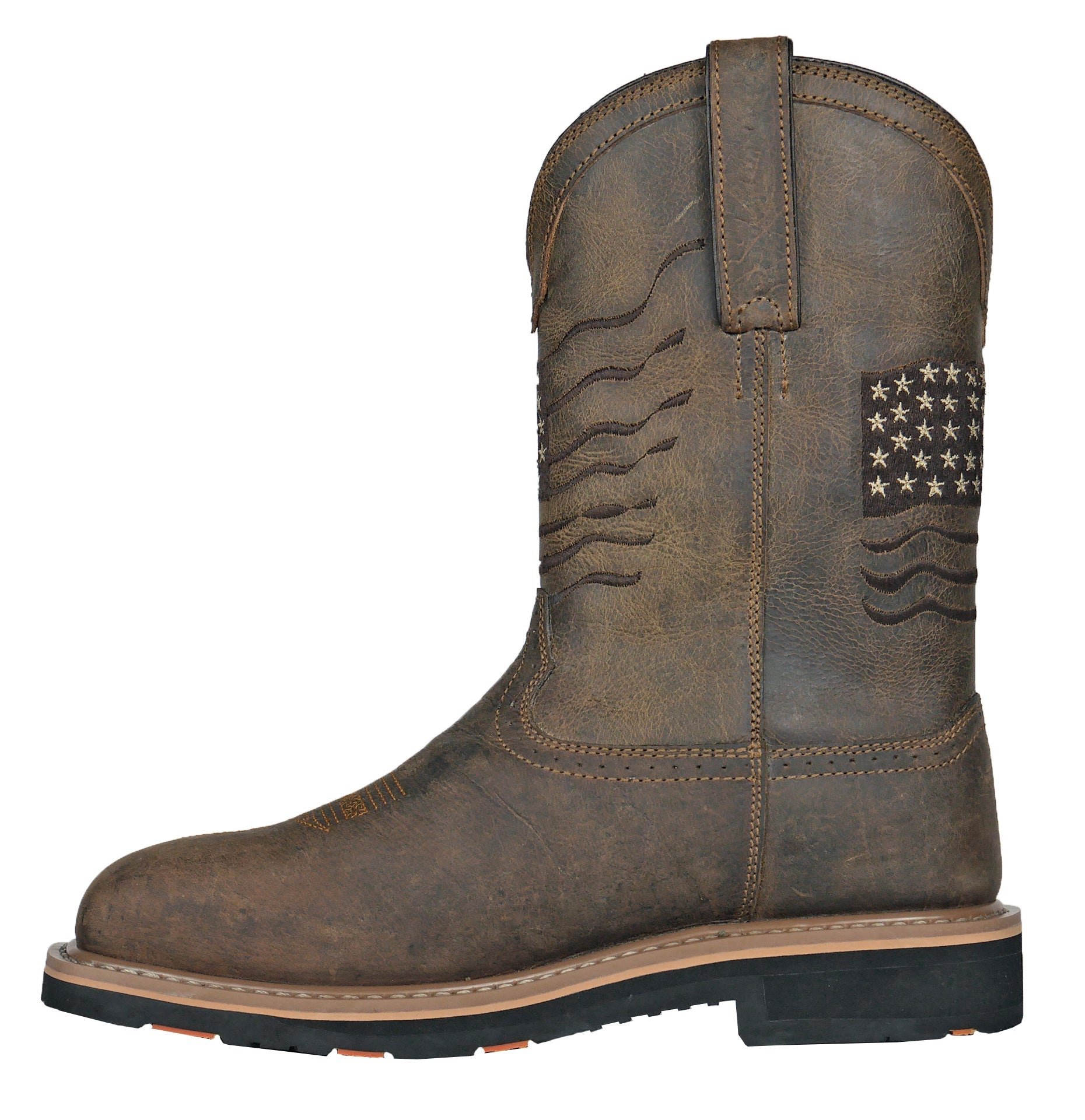 Men's Hoss Rushmore Brown, EH, WP, PR, SR Pull On Western Composite Toe Boot