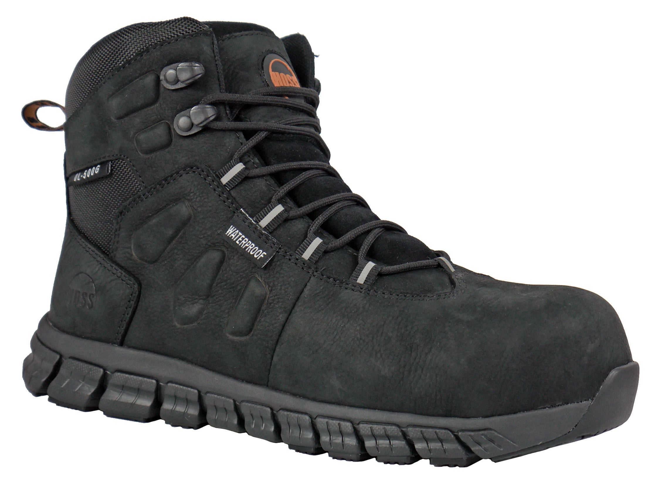 Men's Hoss 6" Tikaboo Black, EH, SR, WP, Composite Toe Boot